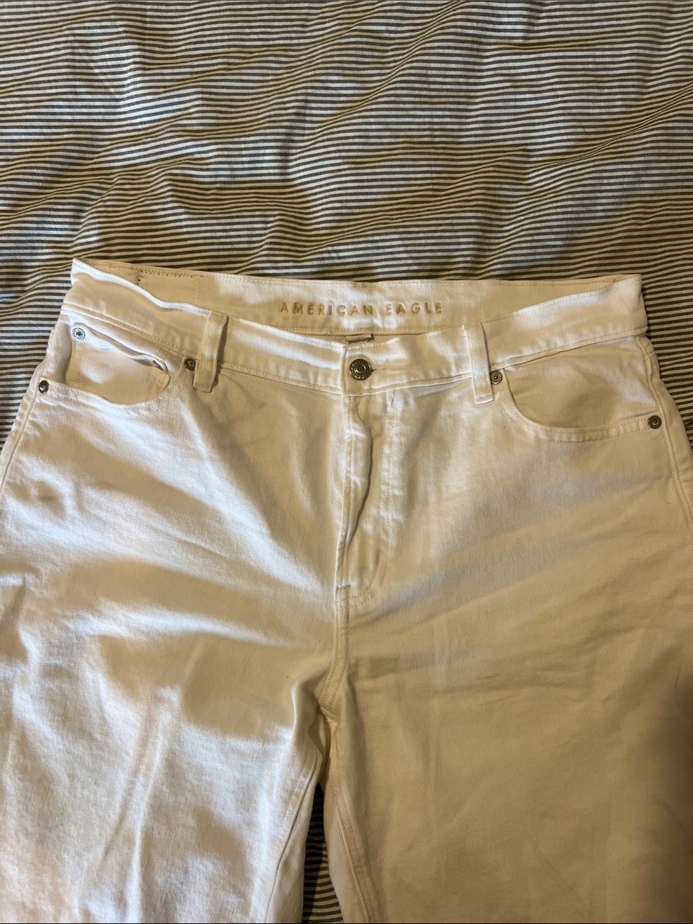 American Eagle Outfitters Men’s White Slim Straight Jeans